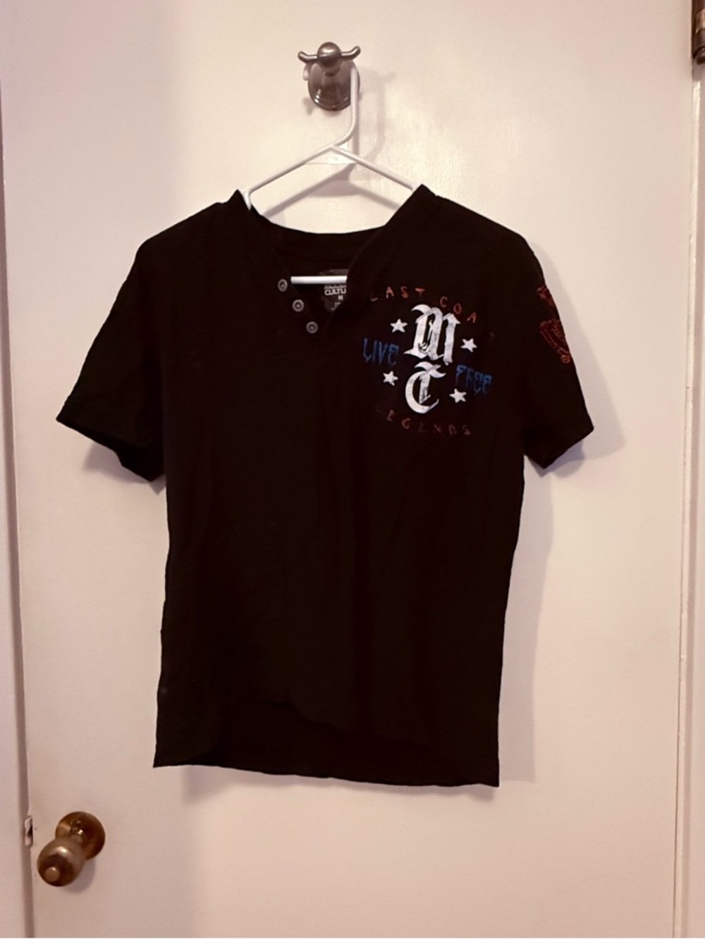 Vintage Rare Modern Culture Tee SZ Medium Black with Graphics East Coast Unisex